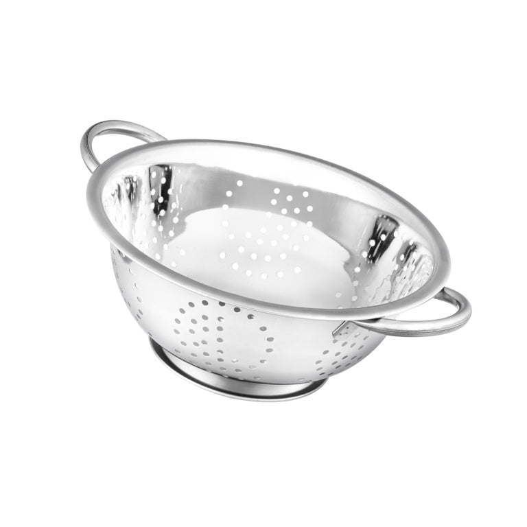Mtk Housewares Stainless Steel Colander 2 Side Handles 23cm