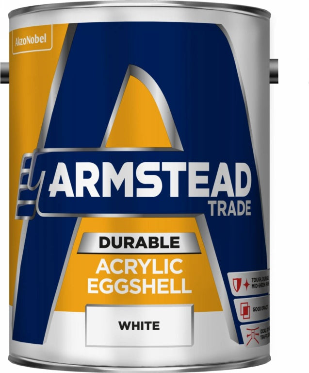 Armstead Trade Durable Acrylic Eggshell 5L White