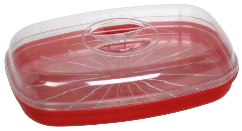 Pendeford Microwave It Fish Steamer Red