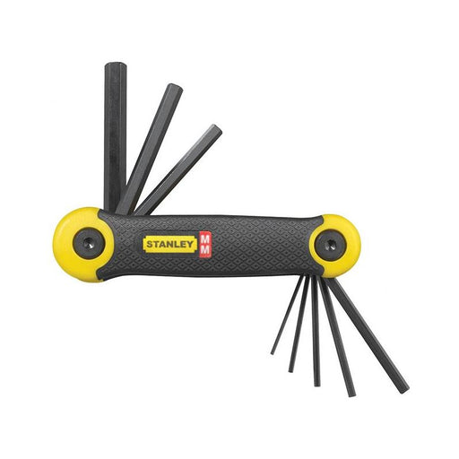 Stanley® Hand Tools Metric Folding Hexagon Key Set, 8 Piece STANLEY® Hand Tools - RockBottom Nothampton