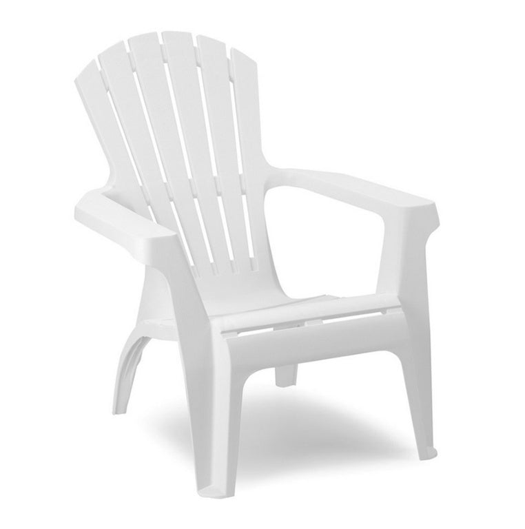 SupaGarden Plastic Stackable Armchair White
