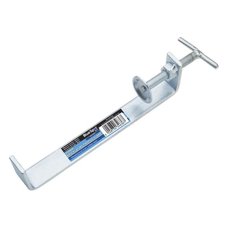 Bluespot Tools Bricklaying Profile Clamp 200mm (8in) BlueSpot Tools - RockBottom Northampton