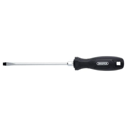 Draper Slotted Hard Grip Screwdriver, 6.5 x 150mm Draper - Town Tools