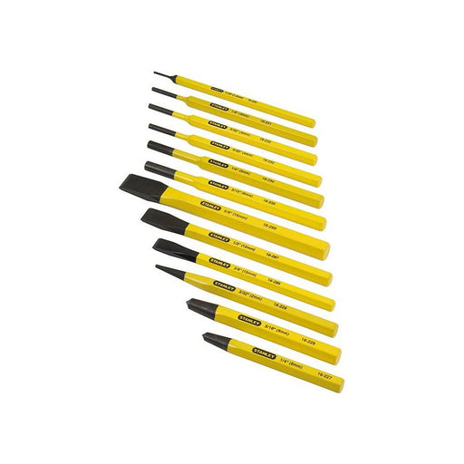 Stanley® Hand Tools Punch & Chisel Set, 12 Piece STANLEY® Hand Tools - RockBottom Nothampton
