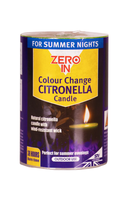 Zero In Citronella LED Colour Change Candle
