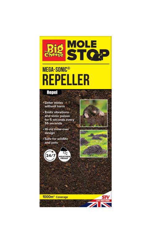 The Big Cheese Mega Sonic Mole Repeller