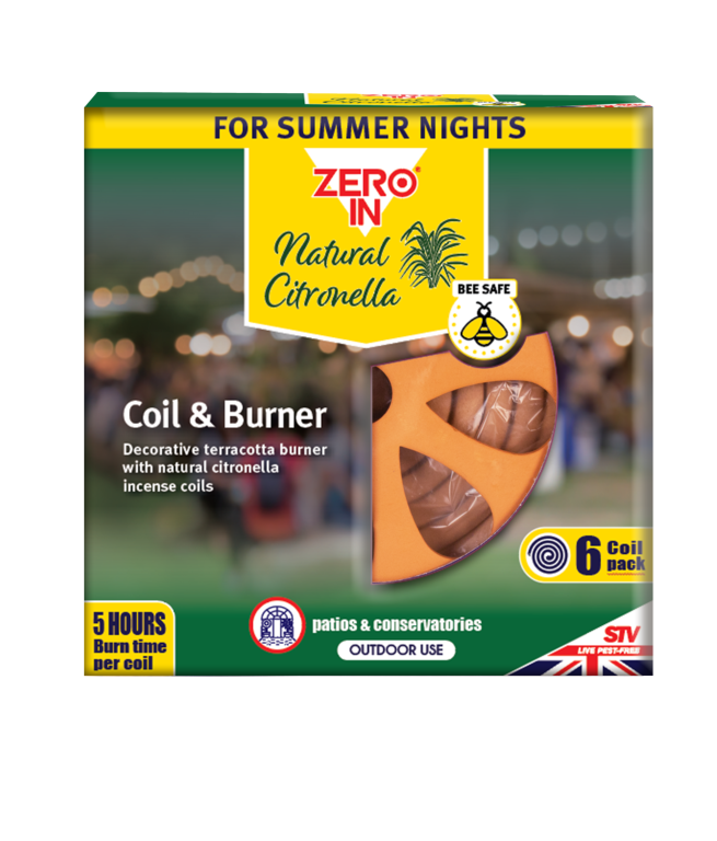 Zero In Citronella Burner Coils Pack 6