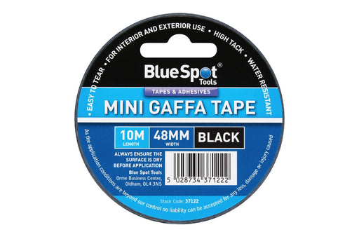 Blue Spot Tools 48mm x 10M Mini Black Gaffa Tape