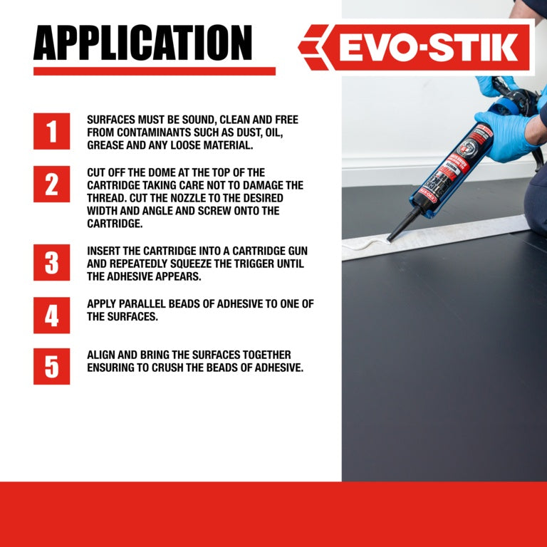 Evo-Stik Sticks Like Sh*t Turbo White 290ml