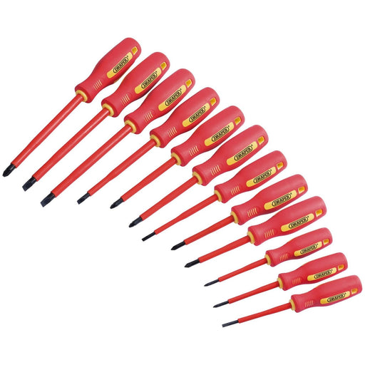 Draper Fully Insulated Screwdriver Set (12 Piece) 46541 Draper - Town Tools 