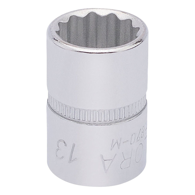 Draper Elora Bi-Hexagon Socket, 3/8" Sq. Dr., 13mm 25896 Draper - Town Tools 