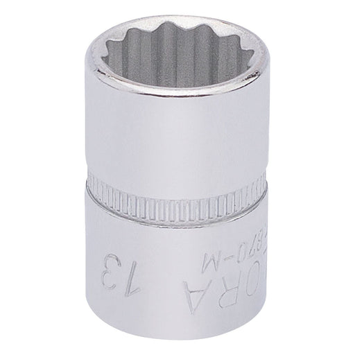 Draper Elora Bi-Hexagon Socket, 3/8" Sq. Dr., 13mm 25896 Draper - Town Tools 