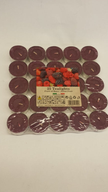 Price's Candles Tealights Pack 25 Mixed Berries