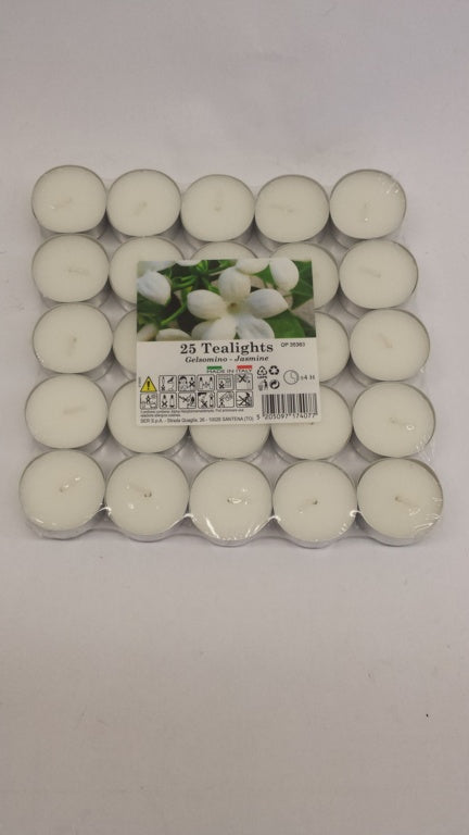 Price's Candles Tealights Pack 25 Jasmine
