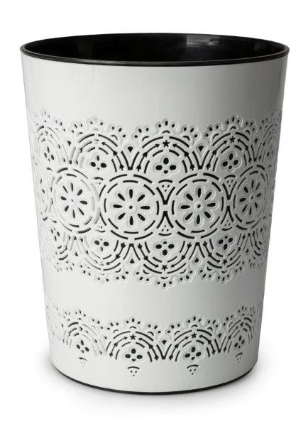 Blue Canyon Flora Waste Bin White