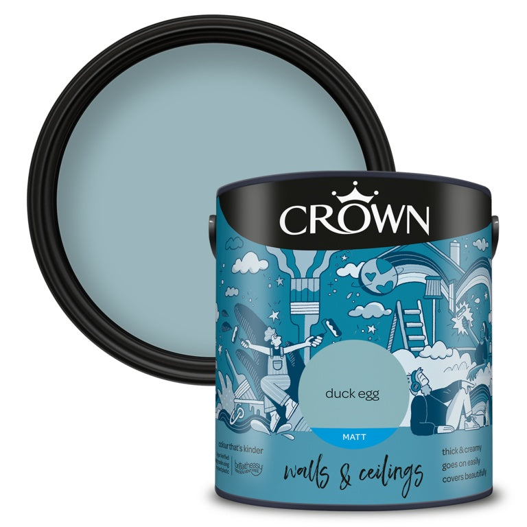 Crown Walls & Ceilings Matt 2.5L Duck Egg