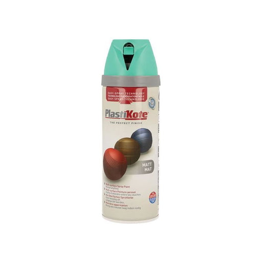 Plastikote Twist & Spray Matt Classic Teal 400ml PlastiKote - RockBottom Nothampton