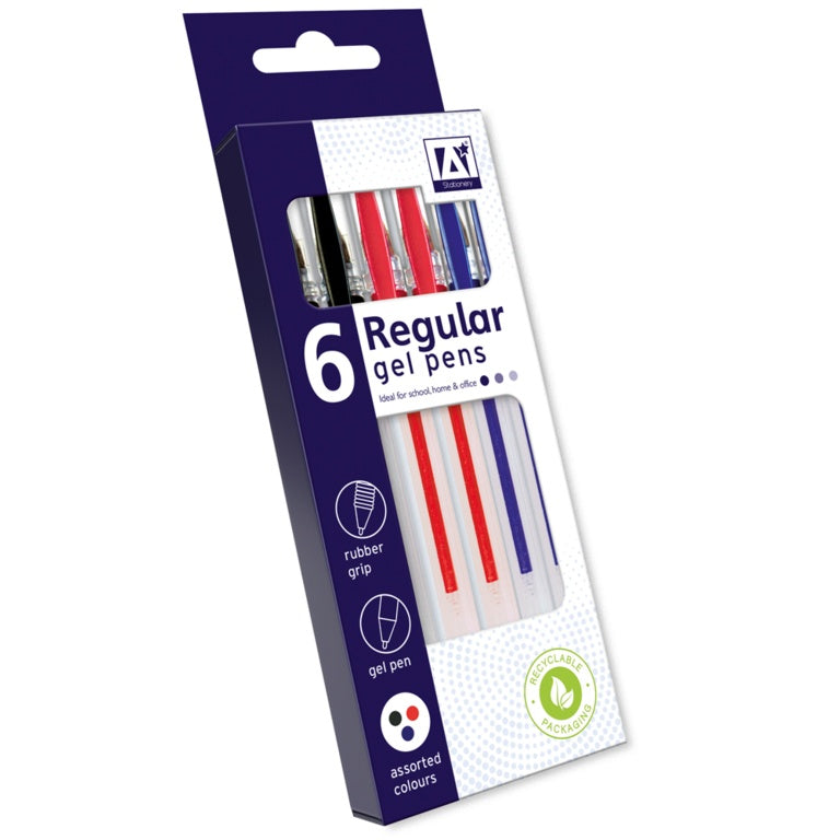 Ig Design Regular Gel Pens Pack 6