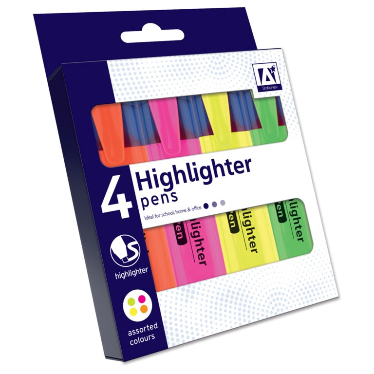I G Design Highlighters Pack 4