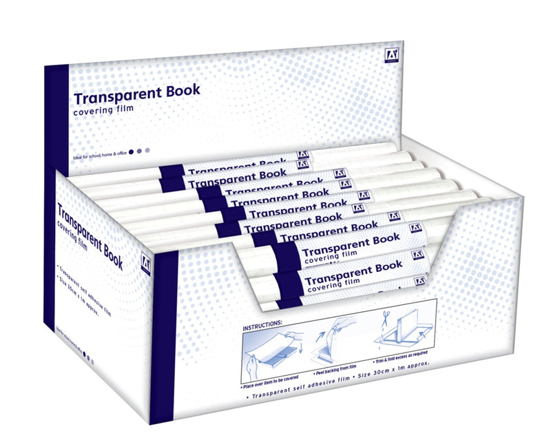 I G Design Transparent Book Covering Film 30cm x 1m Approx