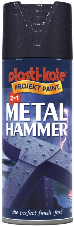 PlastiKote Metal Hammer 400ml Black
