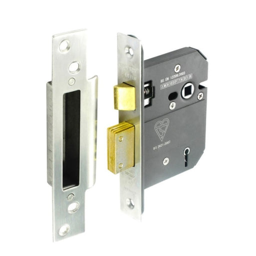 Securit 5 Lever Sashlock BS3621 75mm Stainless Steel