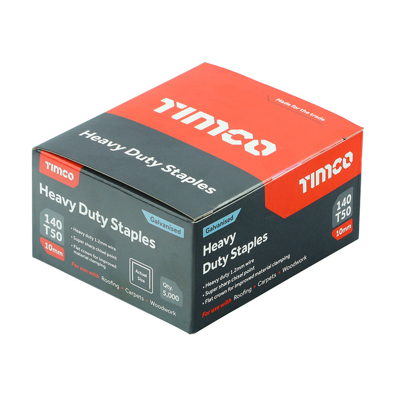 TIMCO Heavy Duty Chisel Point A2 Stainless Steel Staples - 10mm