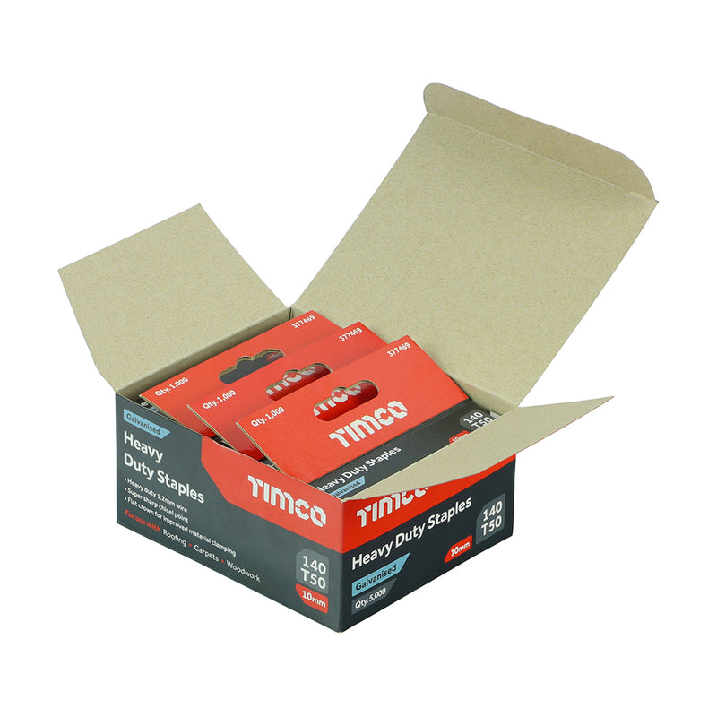 TIMCO Heavy Duty Chisel Point A2 Stainless Steel Staples - 10mm