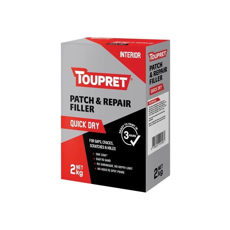 Toupret Quick Dry Patch & Repair 2kg Toupret - RockBottom Northampton