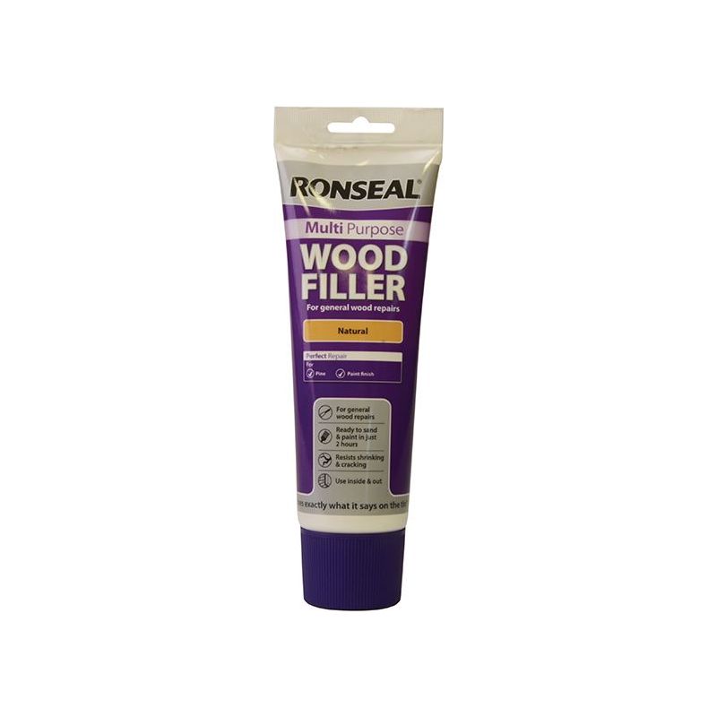 Ronseal Multipurpose Wood Filler Tube Natural 325g Ronseal - RockBottom Nothampton
