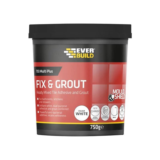 Everbuild Sika 703 Fix & Grout Tile Adhesive 750g Everbuild Sika - RockBottom Northamptin