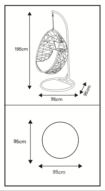 SupaGarden Rattan Egg Chair