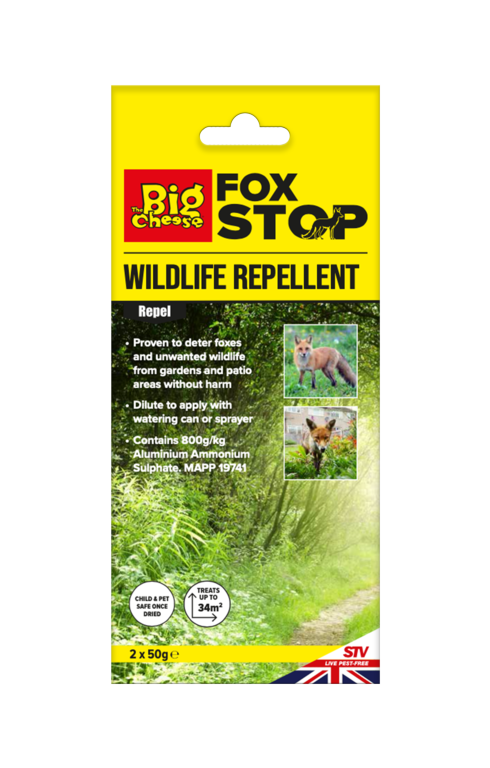 The Big Cheese Fox & Wildlife Repellent 2x50g Sachets