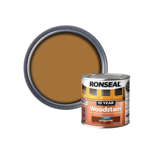 Ronseal 10 Year Woodstain Antique Pine 250ml Ronseal - RockBottom Nothampton