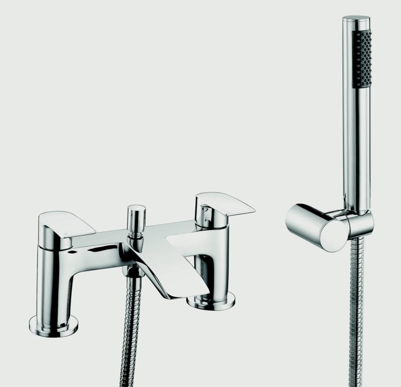 SP Aero Curve Bath Shower Mixer Tap W: 180mm H: 123mm D: 105mm