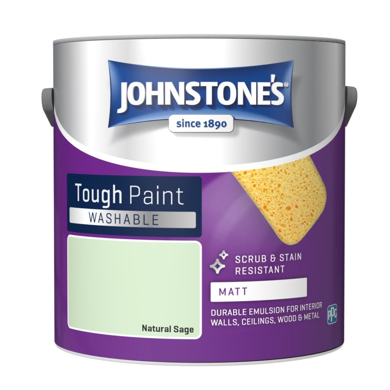 Johnstone's Washable Matt 2.5L Natural Sage