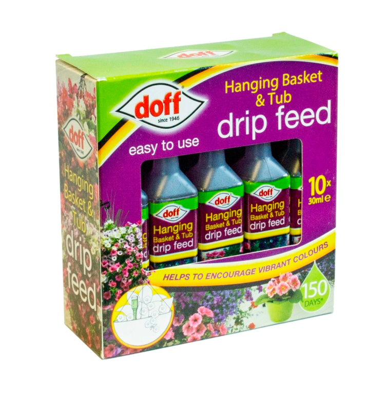Doff Drip Feeders Pack 10 Hanging Basket & Tub