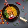 FIRST CHOICE Non Stick Wok With Wooden Handle 30cm