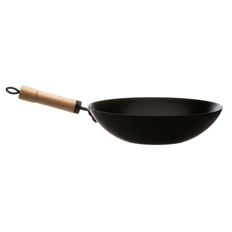 FIRST CHOICE Non Stick Wok With Wooden Handle 30cm