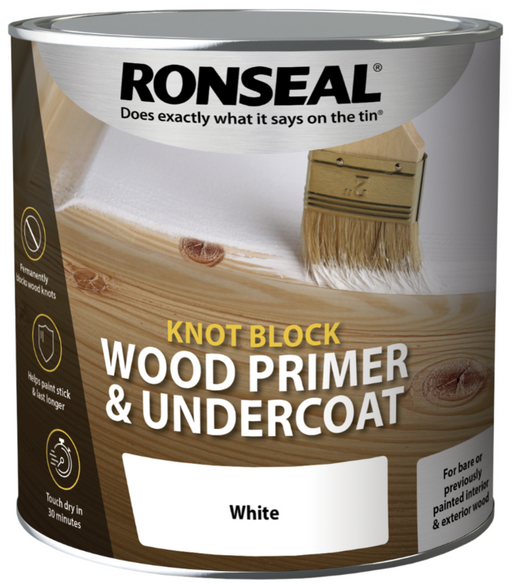 Ronseal Knot Block Primer & Undercoat 2.5L White