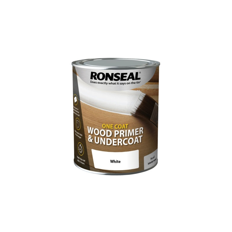 Ronseal One Coat Wood Primer & Undercoat 750ml