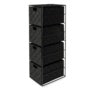 Blue Canyon Madrid 4 Drawer Cabinet Black