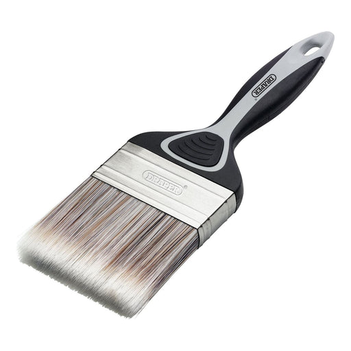 Draper Flat Paint Brush with Soft Grip, 80mm Draper - Town Tools