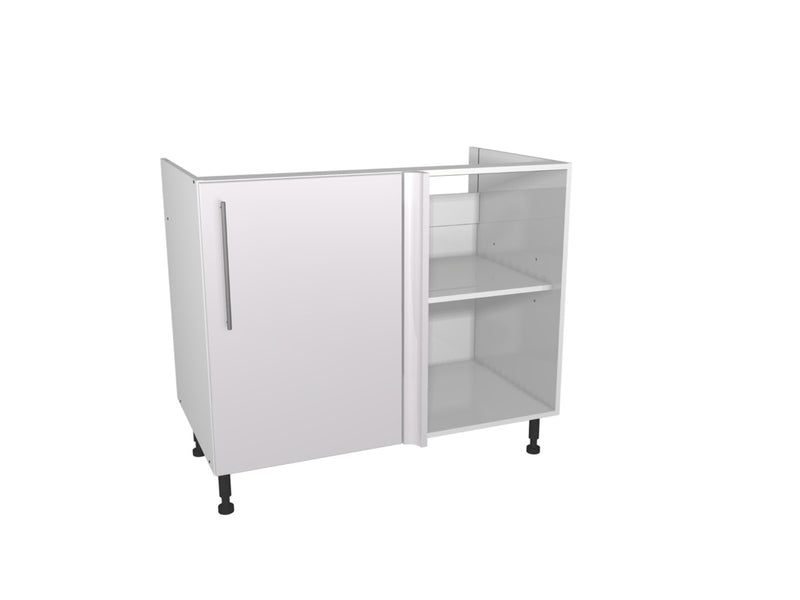 Gower Rapide+ Paris White Corner Base Unit 1000mm