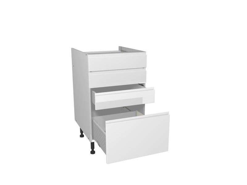 Gower Rapide+ Capri White 4 Drawer Unit 500mm
