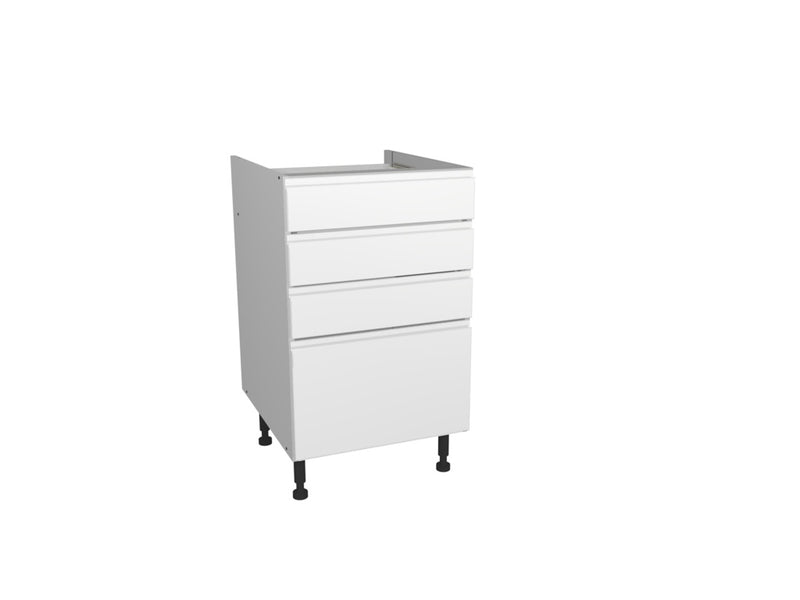 Gower Rapide+ Capri White 4 Drawer Unit 500mm