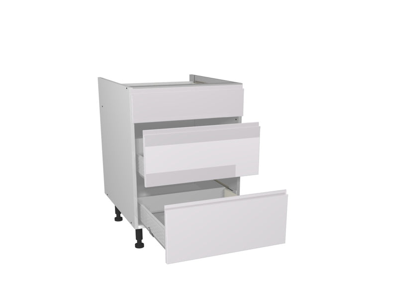 Gower Rapide+ Capri White 3 Drawer Unit 600mm