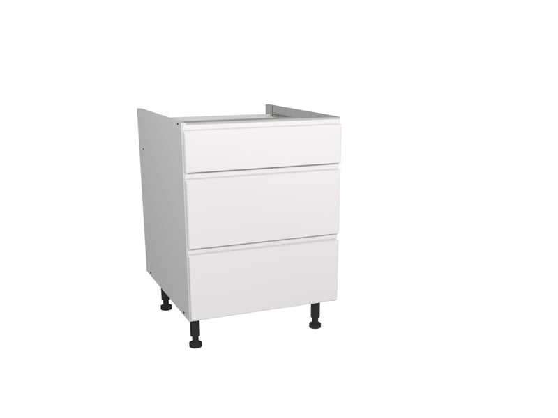 Gower Rapide+ Capri White 3 Drawer Unit 600mm