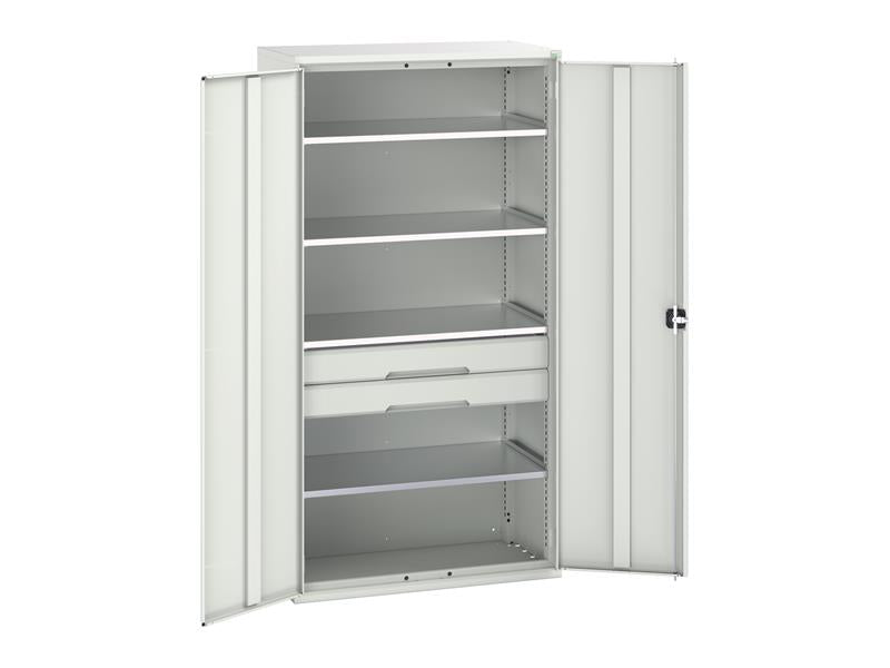 Bott Verso Kitted Cupboard 4 Shelf + 2 Drawer 1050 x 2000mm Light Grey