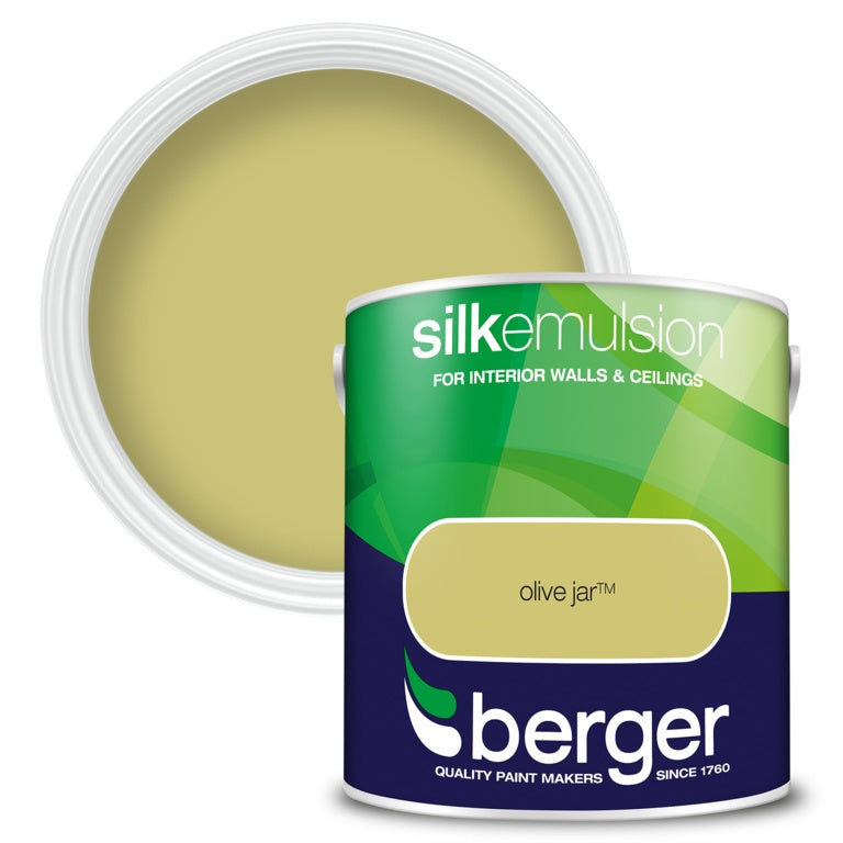 Berger Silk Emulsion 2.5L Olive Jar